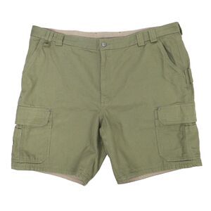 Duluth Trading Co Mens 48 Cargo Shorts Olive Green Relaxed Fit 9" Inseam Work